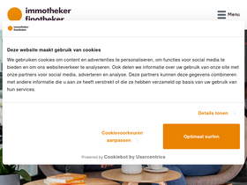 'immothekerfinotheker.be' screenshot
