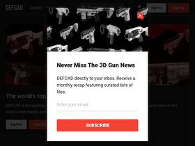 'defcad.com' screenshot