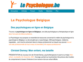 'lepsychologue.be' screenshot