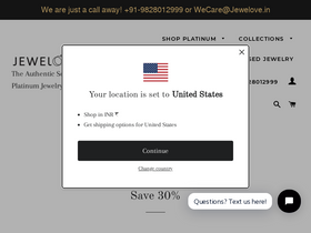 Jewelove™ website screenshot