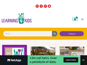 'learning4kids.net' screenshot