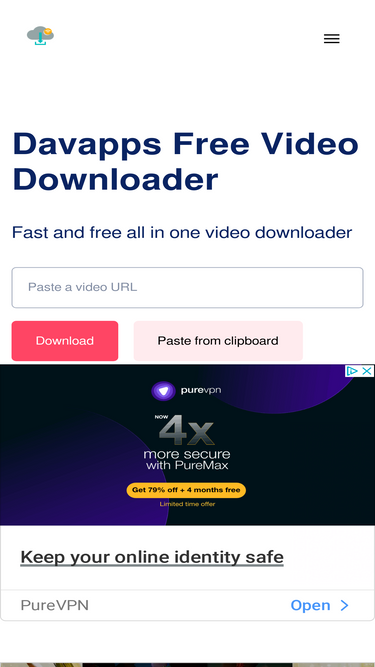 Streamable video downloader - Davapps