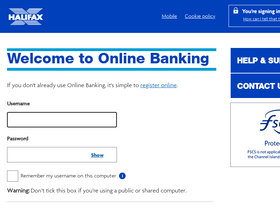 'halifax-online.co.uk' screenshot