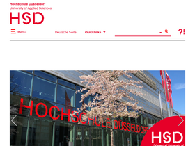 'hs-duesseldorf.de' screenshot