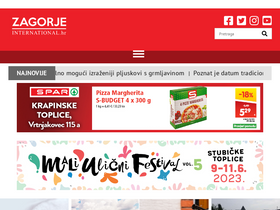 'zagorje-international.hr' screenshot