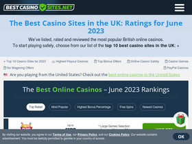 'bestcasinosites.net' screenshot
