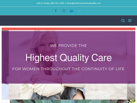 'embrywomenshealth.com' screenshot