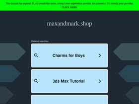 Maxandmark homepage screenshot