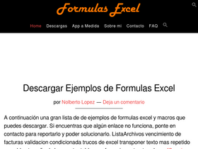'formulasexcel.com' screenshot