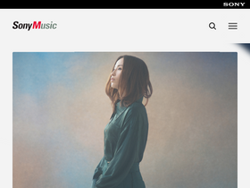 'sonymusic.co.jp' screenshot