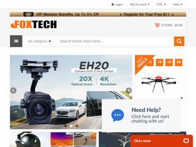 'foxtechfpv.com' screenshot