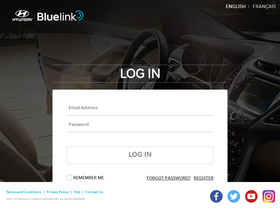 'mybluelink.ca' screenshot