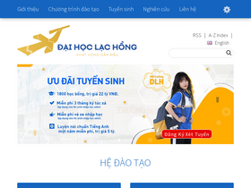 'lhu.edu.vn' screenshot