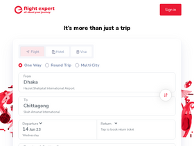 'flightexpert.com' screenshot