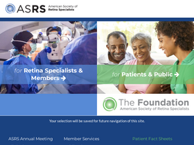 'asrs.org' screenshot