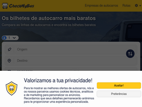'checkmybus.pt' screenshot