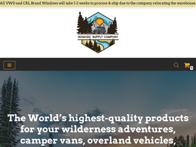 'nomadicsupply.com' screenshot
