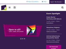 'starklibrary.org' screenshot