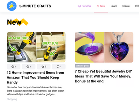 '5minutecrafts.site' screenshot