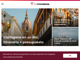 'lostraveleros.com' screenshot