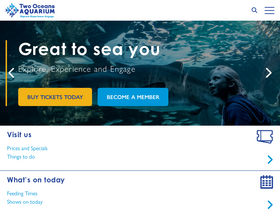 'aquarium.co.za' screenshot