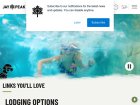 'jaypeakresort.com' screenshot
