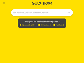 'gulesider.no' screenshot
