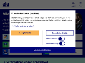 'arbetsgivarsidor.afaforsakring.se' screenshot