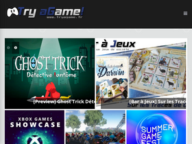 'tryagame.fr' screenshot