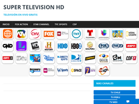 'supertelevisionhd.net' screenshot