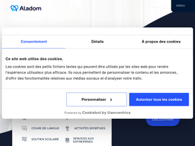 'aladom.fr' screenshot