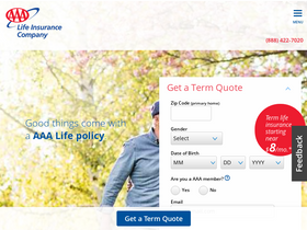 'aaalife.com' screenshot