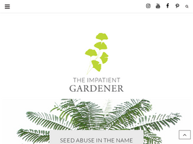 'theimpatientgardener.com' screenshot