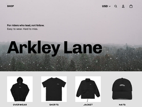 arkleylane.com homepage screenshot
