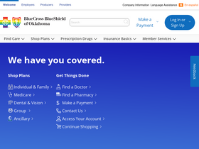 'bcbsok.com' screenshot