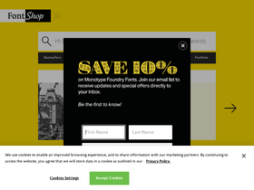 'fontshop.com' screenshot