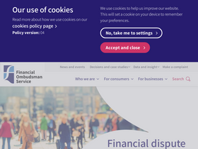 'financial-ombudsman.org.uk' screenshot