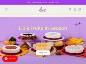 liascakes.com homepage screenshot