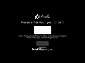 orlandowines.com homepage screenshot