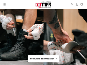 cutmanmadastore.com homepage screenshot
