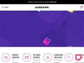 'quadrorama.com.br' screenshot