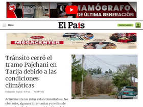 'elpais.bo' screenshot