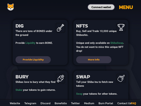 'shibaswap.com' screenshot