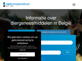'vetcompendium.be' screenshot