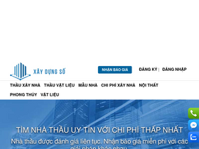 'xaydungso.vn' screenshot