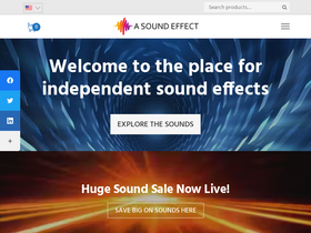 'asoundeffect.com' screenshot