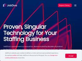 'jobdiva.com' screenshot