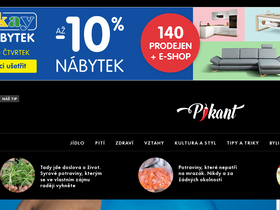 'pikant.cz' screenshot