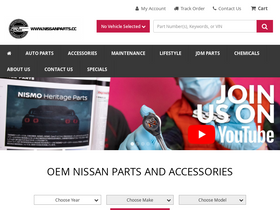 'nissanparts.cc' screenshot