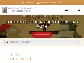 'saintjohnchurch.org' screenshot